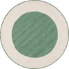 Safavieh Easy Care ECR220Y Ivory / Green Machine Washable Area Rug Round