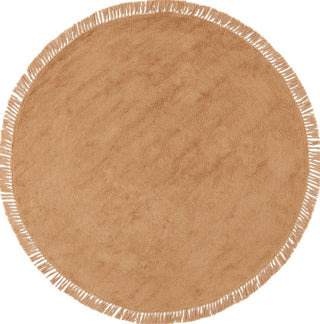 Safavieh Easy Care ECR221T Light Brown Machine Washable Area Rug Round