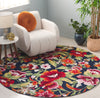 Safavieh Easy Care ECR305N Navy / Red Area Rug Room Scene Feature