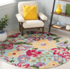 Safavieh Easy Care ECR306L Blue / Pink Area Rug Room Scene Feature