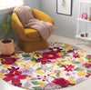 Safavieh Easy Care ECR307A Ivory / Red Area Rug Room Scene Feature