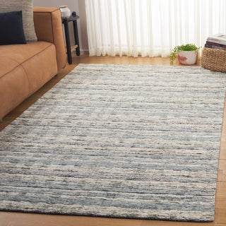 Safavieh Element ELM501G Light Grey / Teal Area Rug Room Scene
