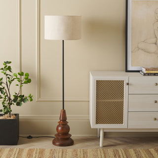 Safavieh Messina FLL3008A Natural / Black Lamp Room Scene On Feature