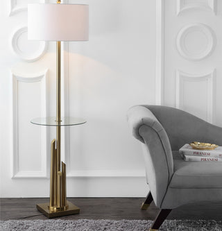 Safavieh Ambrosio FLL4009A Brass Lamp Room Scene On Feature