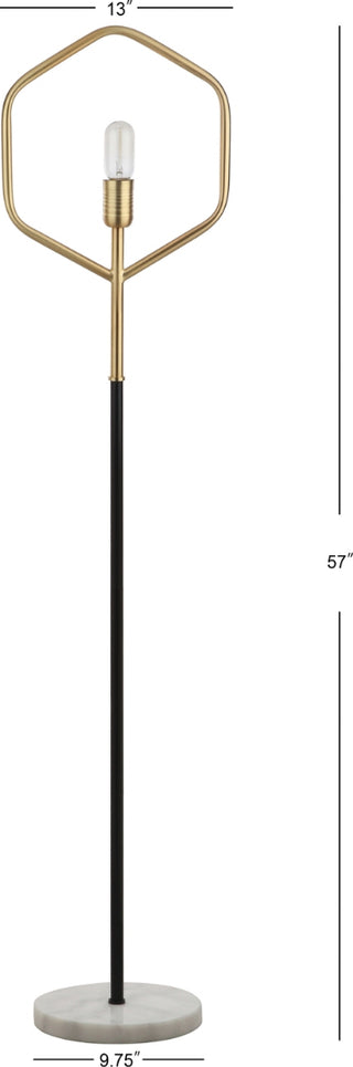 Safavieh Mave FLL4014A Brass / Black Lamp main image