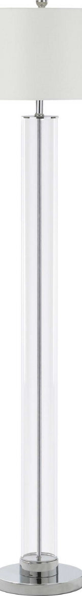 Safavieh Lovato FLL4017A Chrome / Clear Lamp Main Off