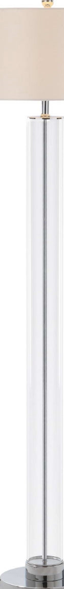 Safavieh Lovato FLL4017A Chrome / Clear Lamp Main On