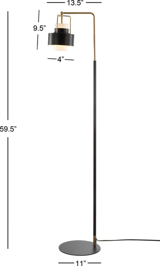 Safavieh Brendon FLL4039A Black / Brass Lamp main image