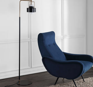 Safavieh Brendon FLL4039A Black / Brass Lamp Room Scene Off Feature