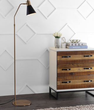Safavieh Grania FLL4042A Gold / Black Lamp Room Scene On Feature