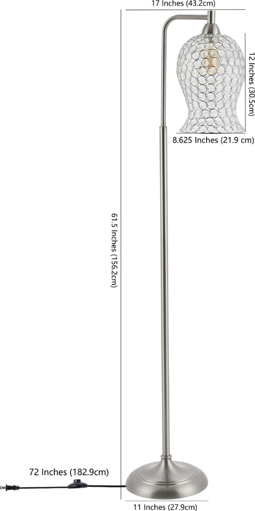 Safavieh Izzy FLL4088A Nickle Lamp main image