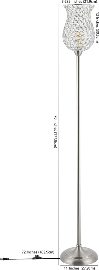 Safavieh Ricky FLL4089A Nickle Lamp main image