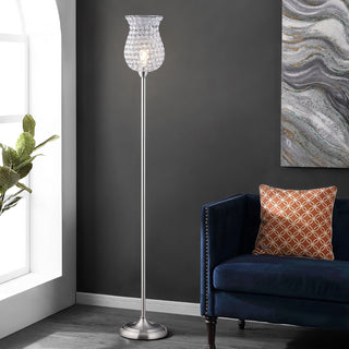 Safavieh Ricky FLL4089A Nickle Lamp Room Scene On Feature