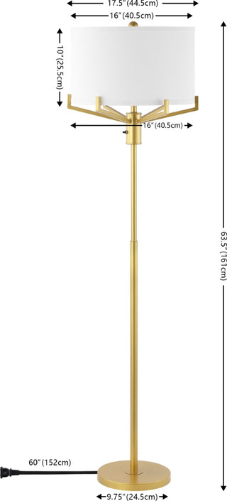 Safavieh Elaria FLL4117B Gold Lamp main image