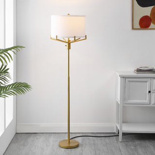 Safavieh Elaria FLL4117B Gold Lamp Room Scene On Feature