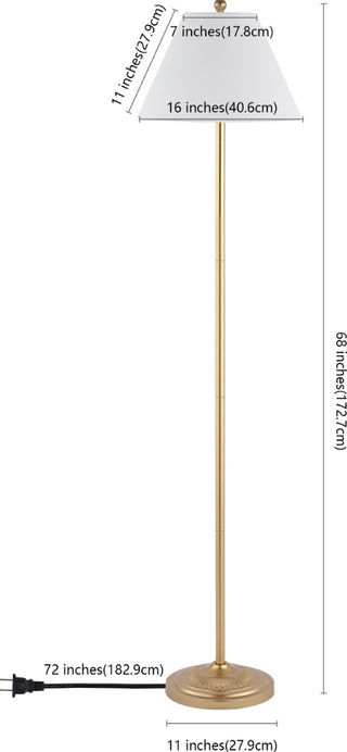 Safavieh Hallie FLL4124B Gold Lamp main image