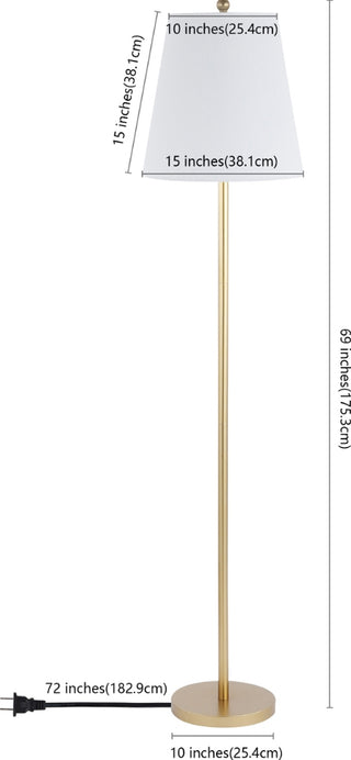Safavieh Haelyn FLL4125A Gold Lamp main image