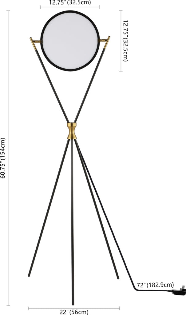 Safavieh Rana FLL4129A Black / Gold Lamp main image