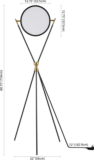 Safavieh Rana FLL4129A Black / Gold Lamp main image