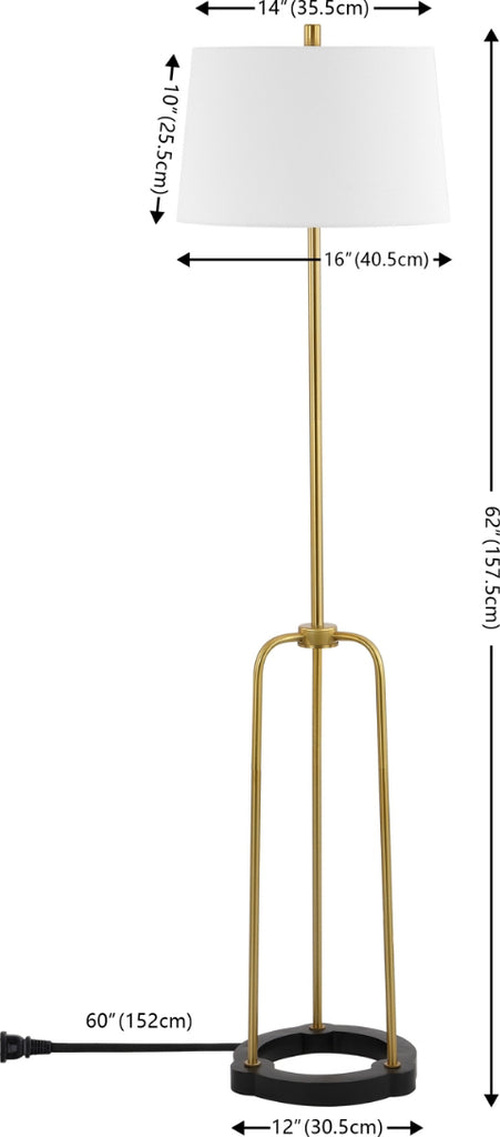 Safavieh Lydie FLL4135A Brass / Black Lamp main image