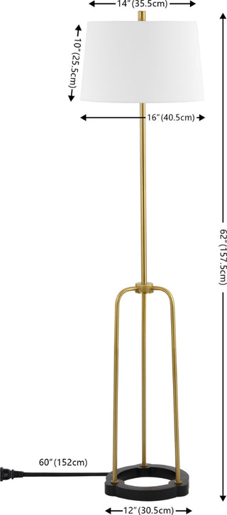 Safavieh Lydie FLL4135A Brass / Black Lamp main image