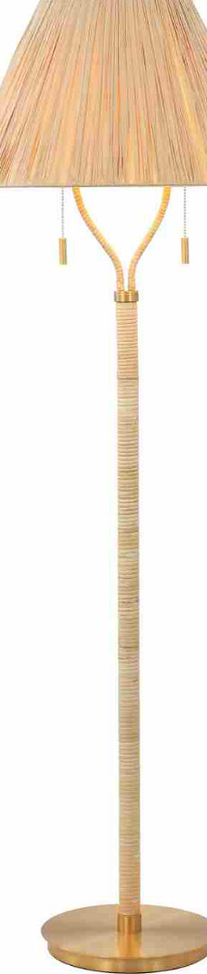 Safavieh Nola FLL4140A Natural / Gold Lamp Main On