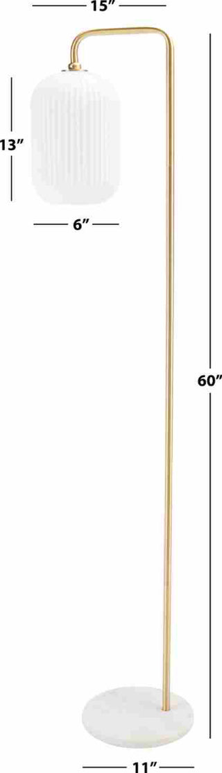 Safavieh Santina FLL7007A Gold / White Marble Lamp main image