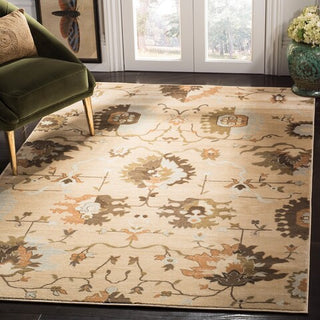 Safavieh Florenteen FLR129 Ivory / Brown Area Rug Room Scene Feature