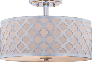 Safavieh Kora FLU4000C Chrome Lamp Main On
