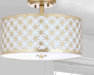 Safavieh Hutch FLU4002A Gold Lamp Room Scene Off Feature