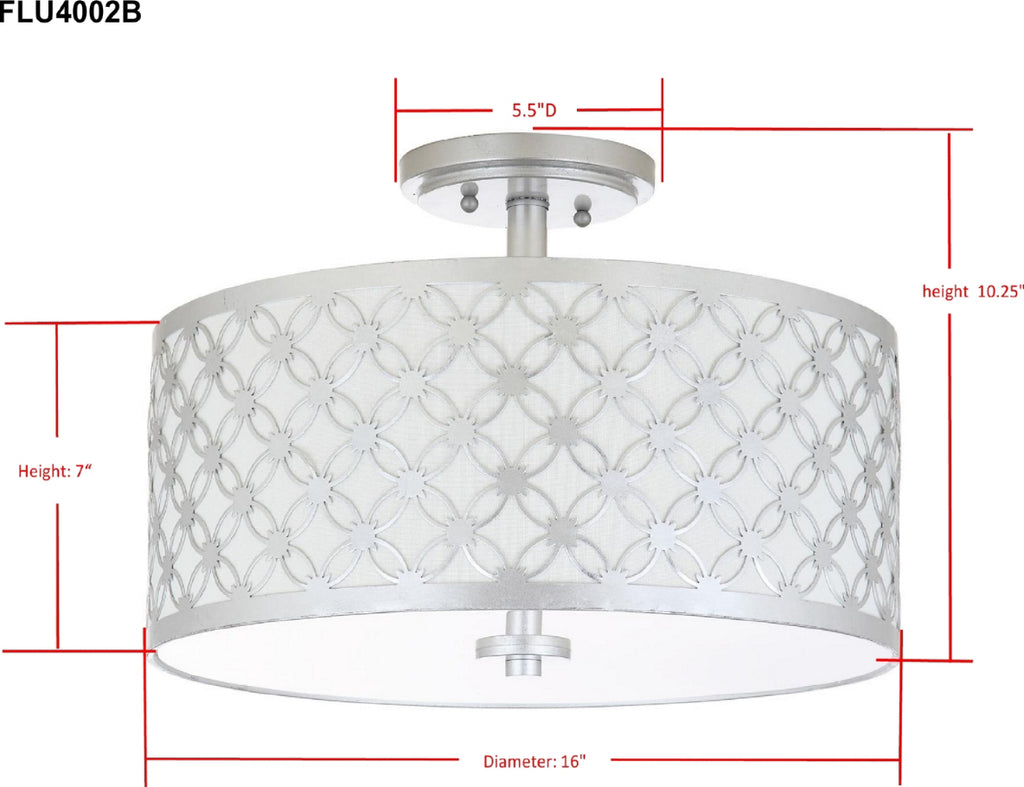 Safavieh Hutch FLU4002B Silver Lamp main image