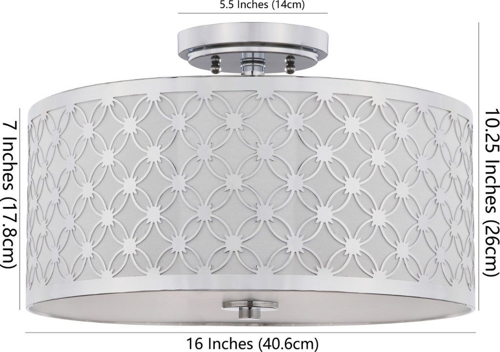 Safavieh Hutch FLU4002C Chrome Lamp main image