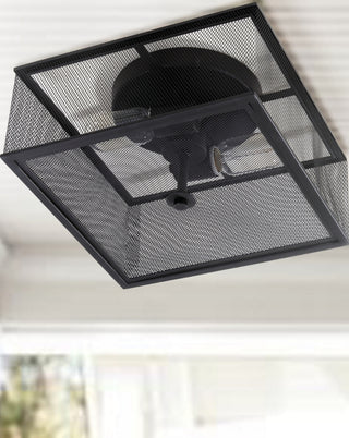 Safavieh Hagan FLU4007A Black Lamp Room Scene Off Feature