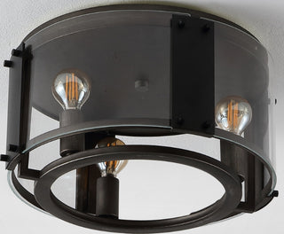 Safavieh Olen FLU4046A Chrome / Black Lamp Room Scene Off Feature