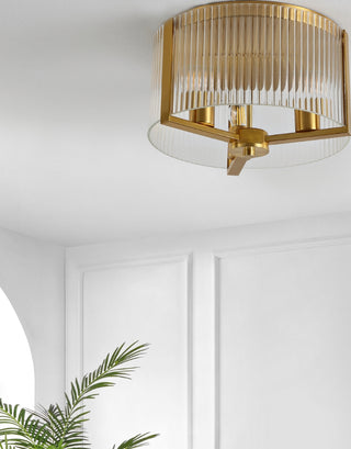 Safavieh Jetra FLU4049A Brass Lamp Room Scene Off Feature