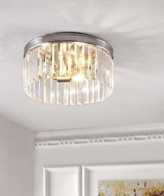 Safavieh Ruslen FLU4050A Nickle Lamp Room Scene On Feature