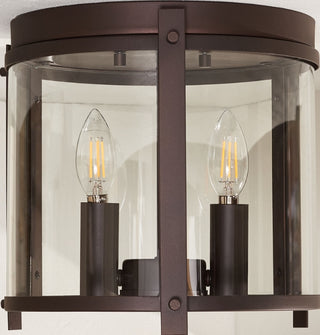 Safavieh Binsor FLU4054A Bronze / Clear Lamp Room Scene Off Feature