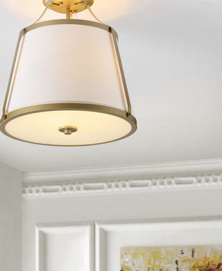 Safavieh Lanis FLU4056A White / Gold Lamp Room Scene On Feature