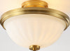 Safavieh Okami FLU4060A Brass Lamp Room Scene On Feature