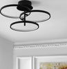 Safavieh Saretta FLU4062A Matte Black Lamp Room Scene Off Feature