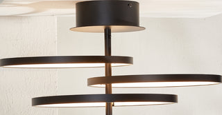 Safavieh Saretta FLU4062A Matte Black Lamp Room Scene On Feature