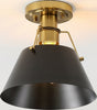 Safavieh Mazelle FLU4065A Black / Brass Lamp Room Scene On Feature