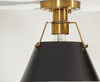 Safavieh Mazelle FLU4065A Black / Brass Lamp Room Scene Off Feature