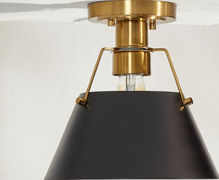 Safavieh Mazelle FLU4065A Black / Brass Lamp Room Scene Off Feature