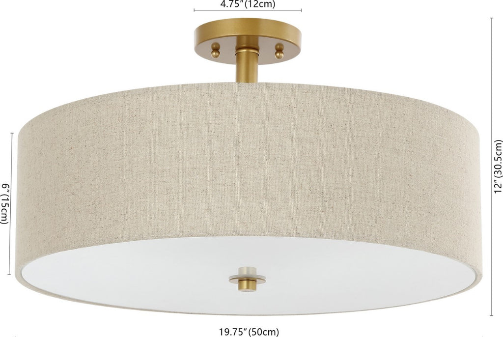 Safavieh Jolana FLU4069A Oatmeal / Gold Lamp main image