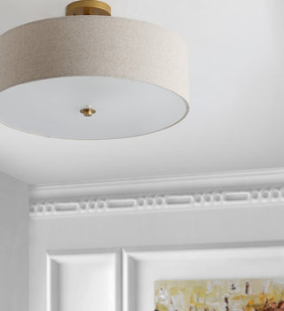 Safavieh Jolana FLU4069A Oatmeal / Gold Lamp Room Scene Off Feature