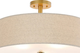 Safavieh Jolana FLU4069A Oatmeal / Gold Lamp Main On