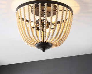 Safavieh Hamlin FLU4072A Bronze / Natural Lamp Room Scene On Feature
