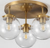 Safavieh Ginesta FLU4074A Gold / Clear Lamp main image