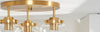 Safavieh Ginesta FLU4074A Gold / Clear Lamp Room Scene Off Feature